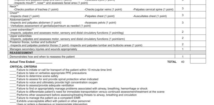 Emt trauma assessment scenarios pdf