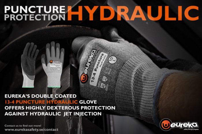 Gloves that protect from hydraulic fluids