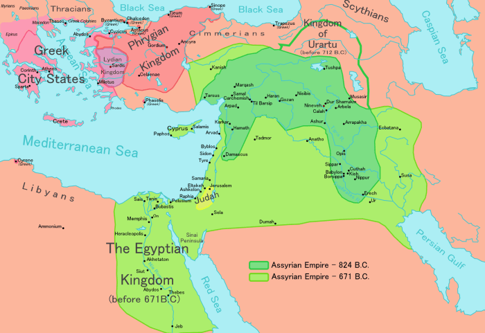 Map of assyria and babylon