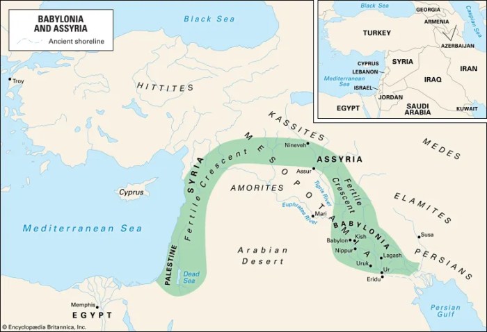 Map of assyria and babylon