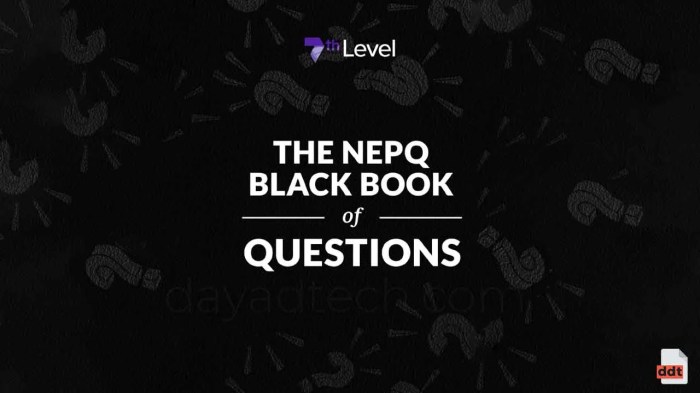 The nepq black book of questions