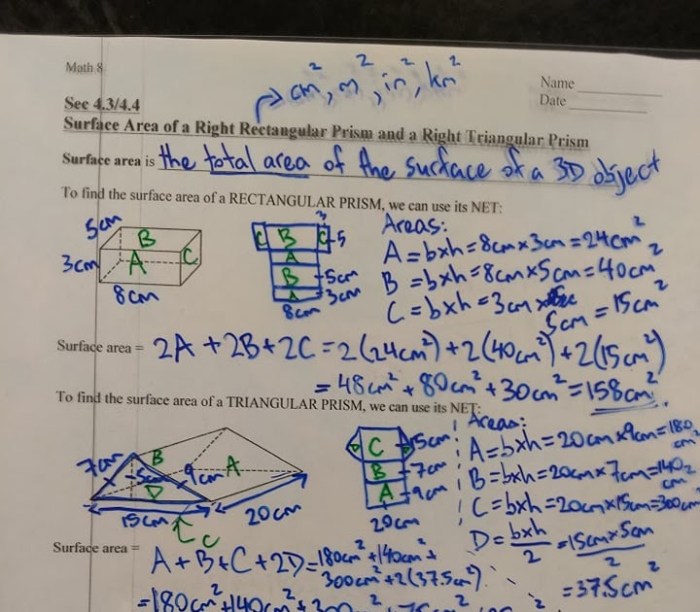 Unit 11 volume and surface area homework 9